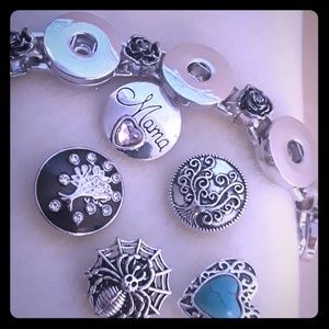 Snap Bracelet with 5 18/20mm Snap set